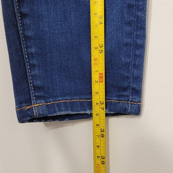 American Eagle Outfitters | Blue Mid Wash Jegging Jeans Stretch Whiskered 4 - Picture 7 of 11